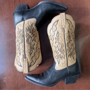 Ariat Y2K Black And Tan Cowboy Boots